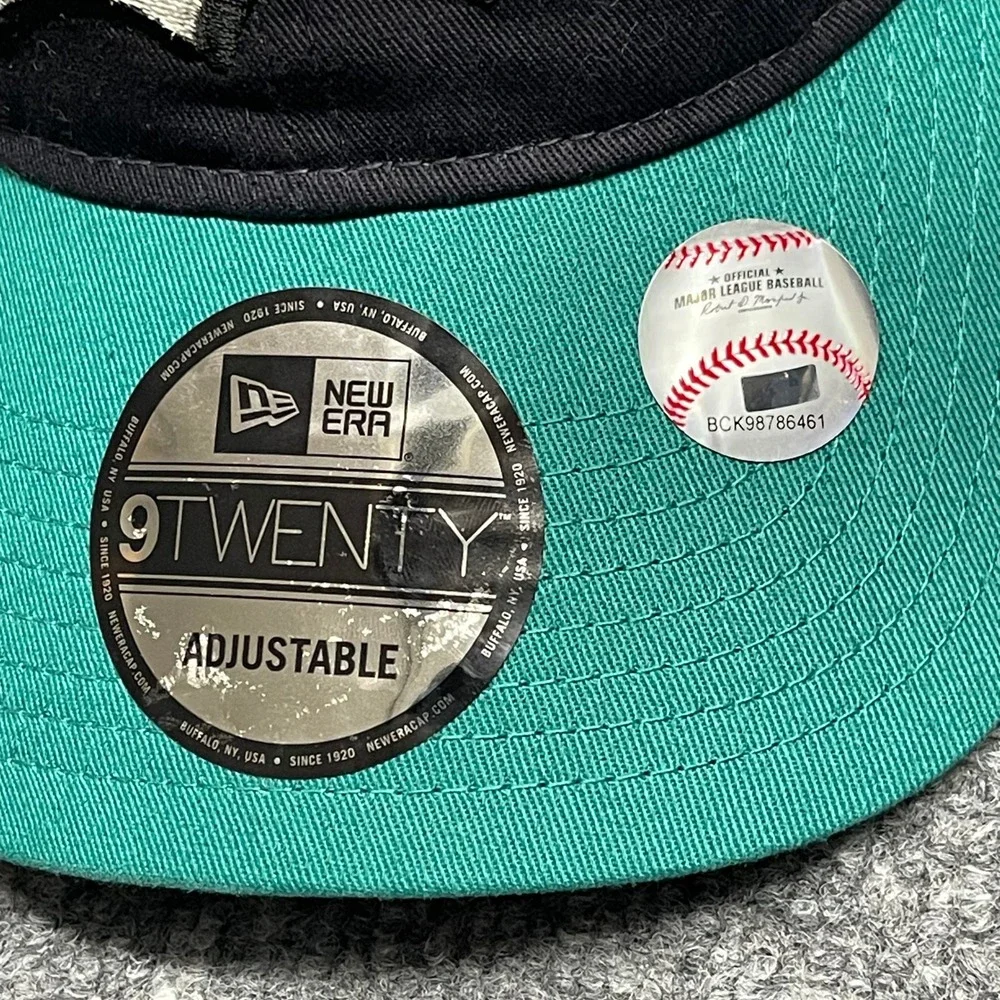 Seattle Mariners Hat Cap Men Navy Teal Diamond Hero Zoom Undrerbrim MLB RARE NEW